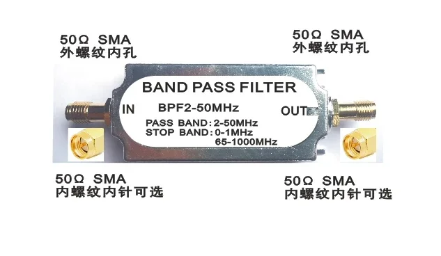 5 szt. Filtr modulacji częstotliwości FM, pasmo SMA, filtr LC, filtr pasmowoprzepustowy filtra RF