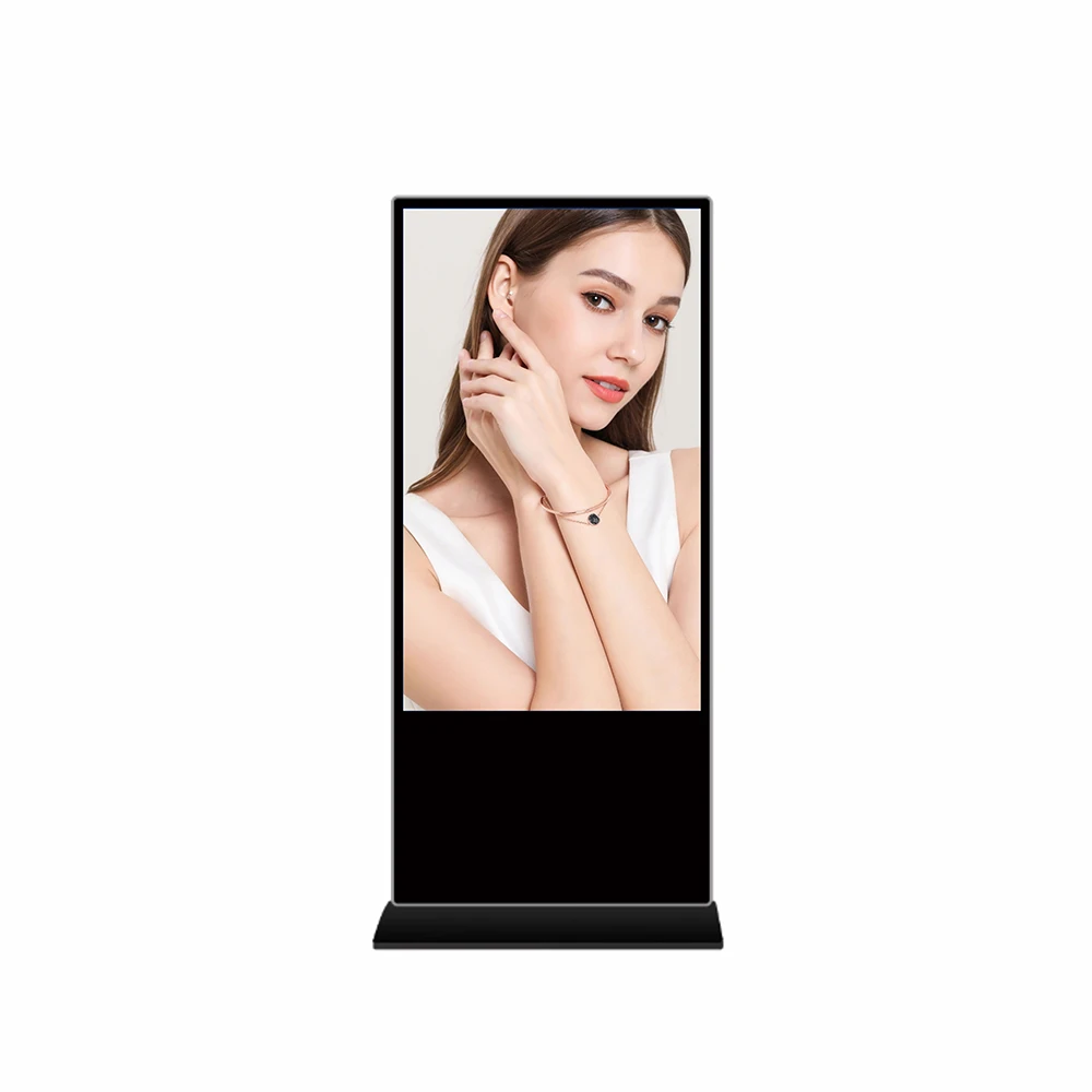 43-inch Vertical Android 4K HD LCD Touchscreen Digital Poster Advertising Screen for Shopping Mall Wayfinding Education Floor
