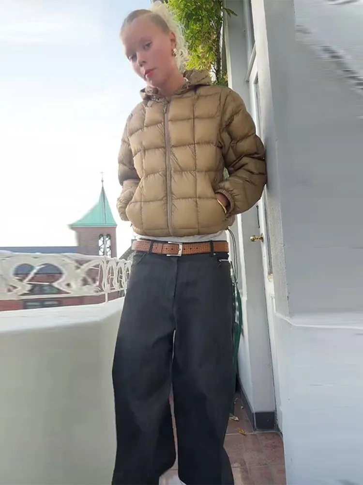 Pão com capuz jaqueta feminina casaco bainha elástica sólido novo outwear feminino solto casual curto zíper quente jaquetas de inverno para senhoras