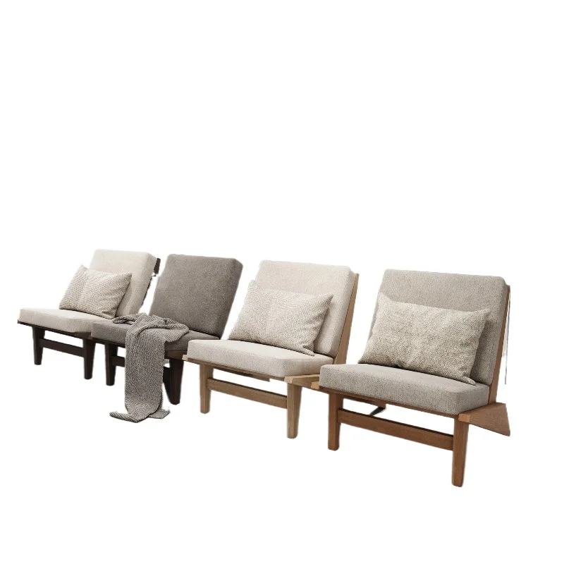 

Medieval style modern light luxury single sofa model room hotel reception beauty salon