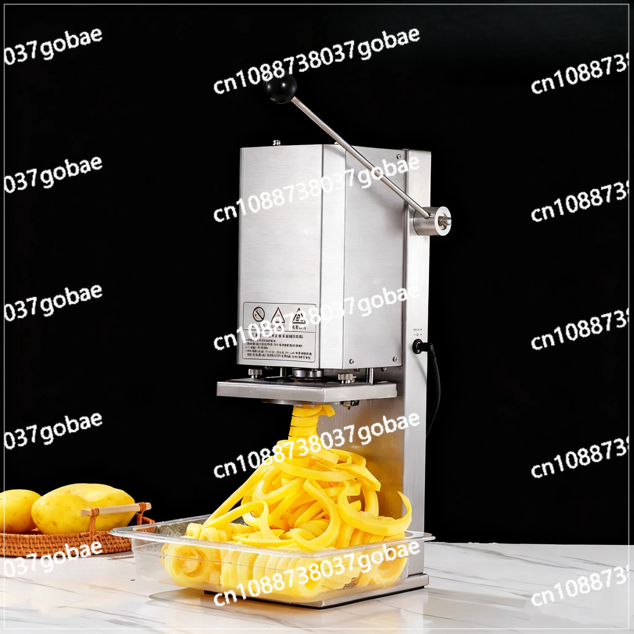110-240V Electric Twist French Fries Curly French Fries Machine Planting Potato Tool Cyclone Potato Tower Machine for Commercial