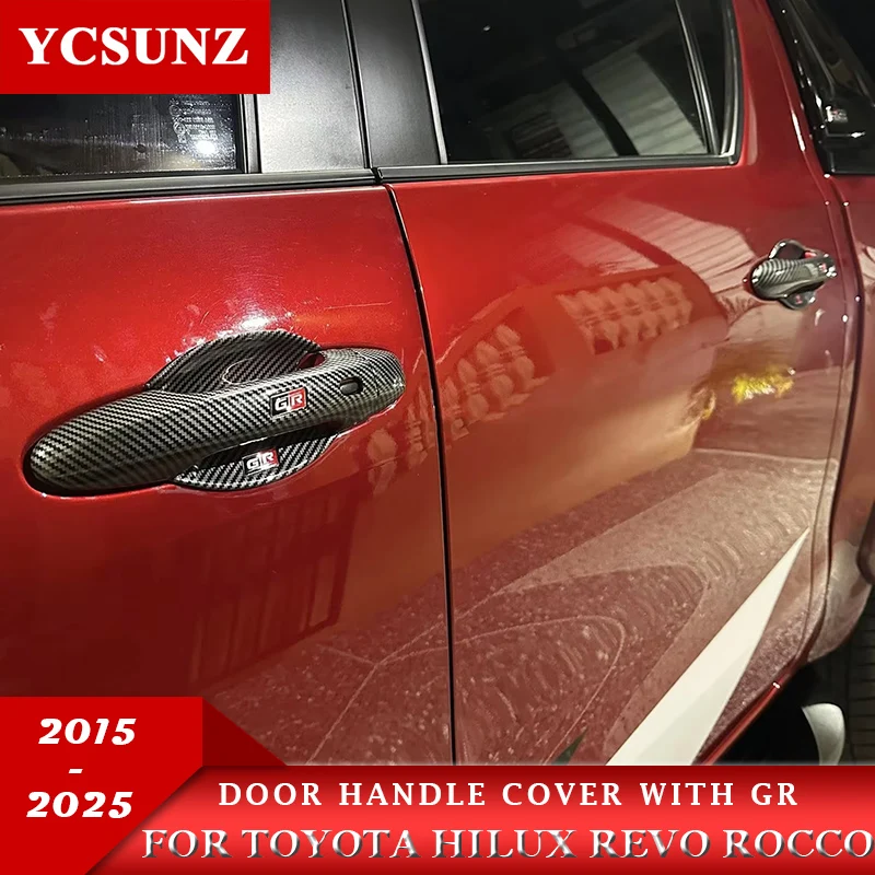 

Door Handle Cover For Toyota Hilux Revo Rocco 2015 2016 2017 2018 2019 2020 2021 2022 2023 2024 2025 Car Accessories