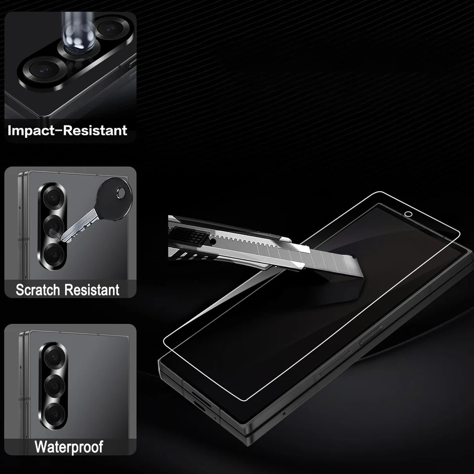 Fold7 Películas de hidrogel flexibles HD transparentes protectores para Samsung Galaxy Z Fold 7 6 5 Protectores de pantalla de cobertura completa para Z Fold7 2