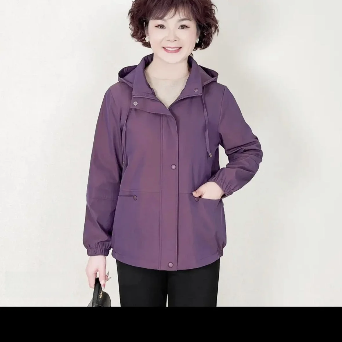 

Новое китайское пальто Sle ort Jaet для женщин среднего возраста и лет, весенне-осенняя ветровка большого размера, модная для поездок на работу