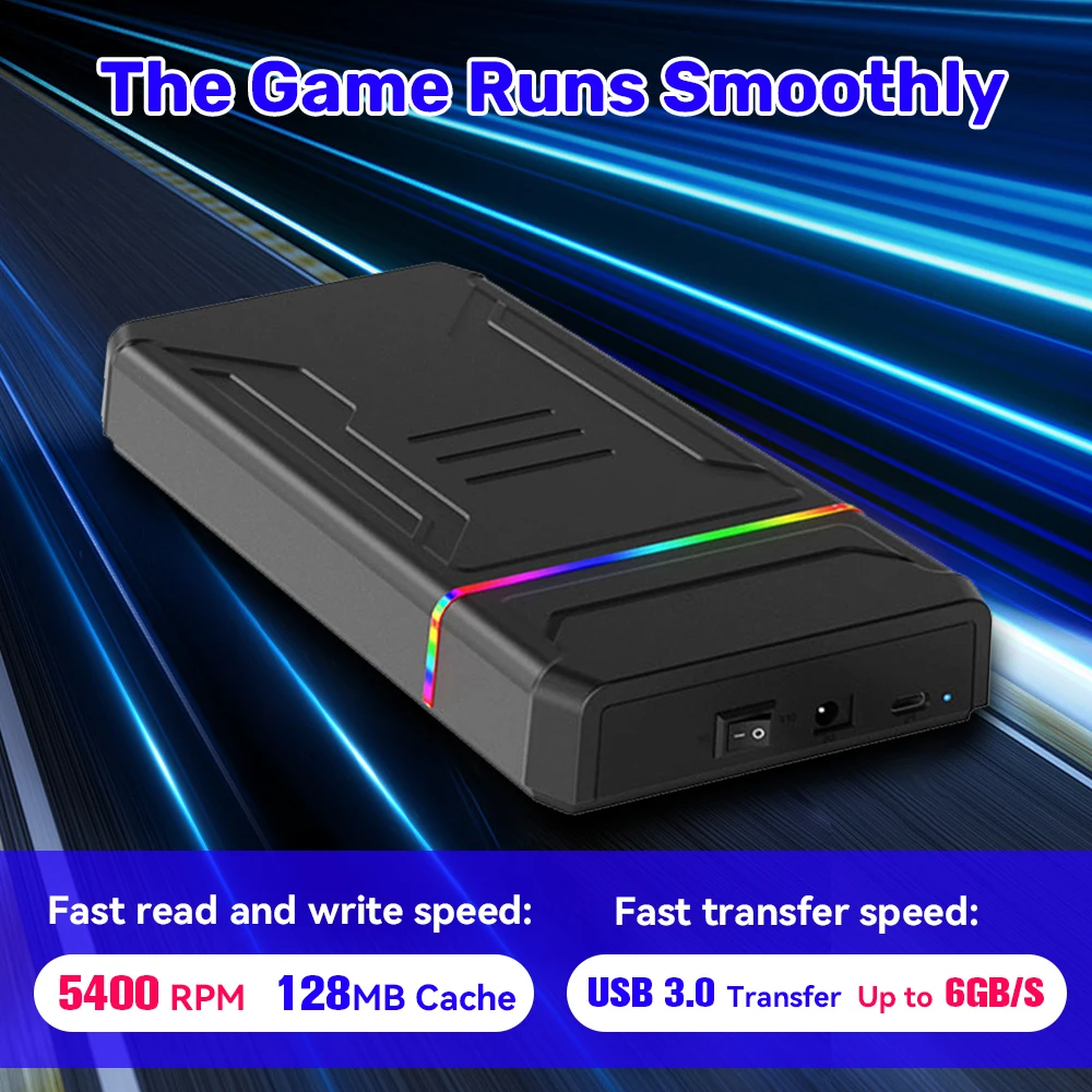 3T Game Hard Drive Launchbox Gaming HDD with 10107 AAA PC/3D Games for XBOX/XBOX ONE/PS4/PS3/PS2/SWITCH/Wii/WiiU Hyper Base Lbox