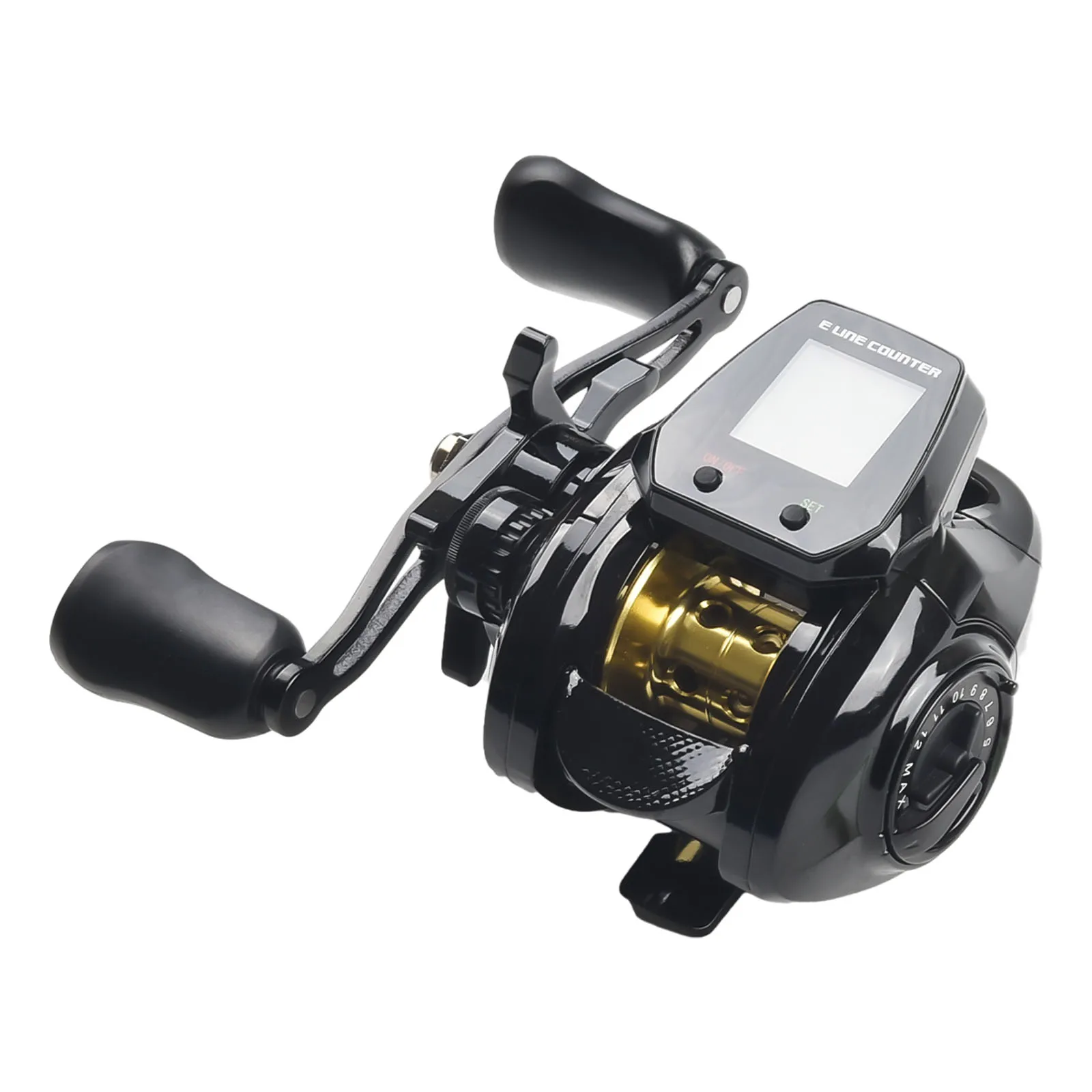 

Reel Fishing Reel Baitcasting Reel Bite Alarm Depth Position Line Counter Rechargeable Battery 250g / 8.8oz Aluminum Alloy