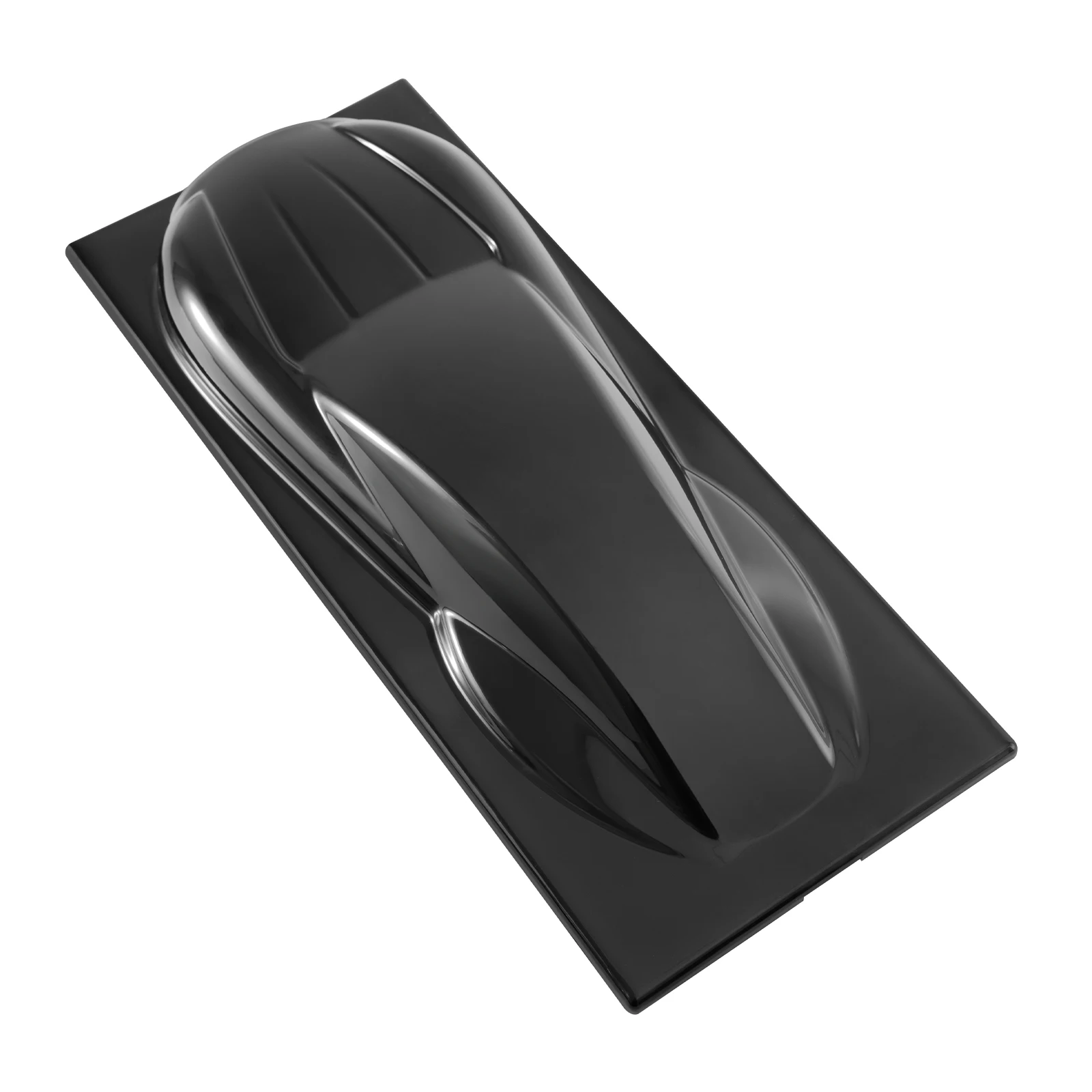 ABS Black Speed Shapes Car Model Vinyl Wrap Color Sample Display Auto Paint Color Swatch Display Model for Car Wrap Color Match