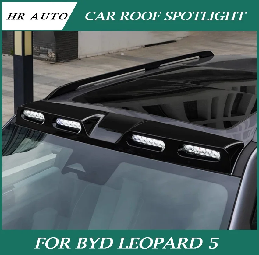 Car Roof Spotlight Fit for BYD Leopard 5 Modification Car LED Roof Searchlight Auxiliary Light Off-road Exterior Accessories