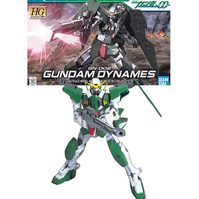 Bandai натуральная GUNDAM GN-001 EXIA GN-005 VIRTUE GN-002 DYNAMES GN-003 KYRIOS HG аниме фигурка в сборе модель игрушки для детей