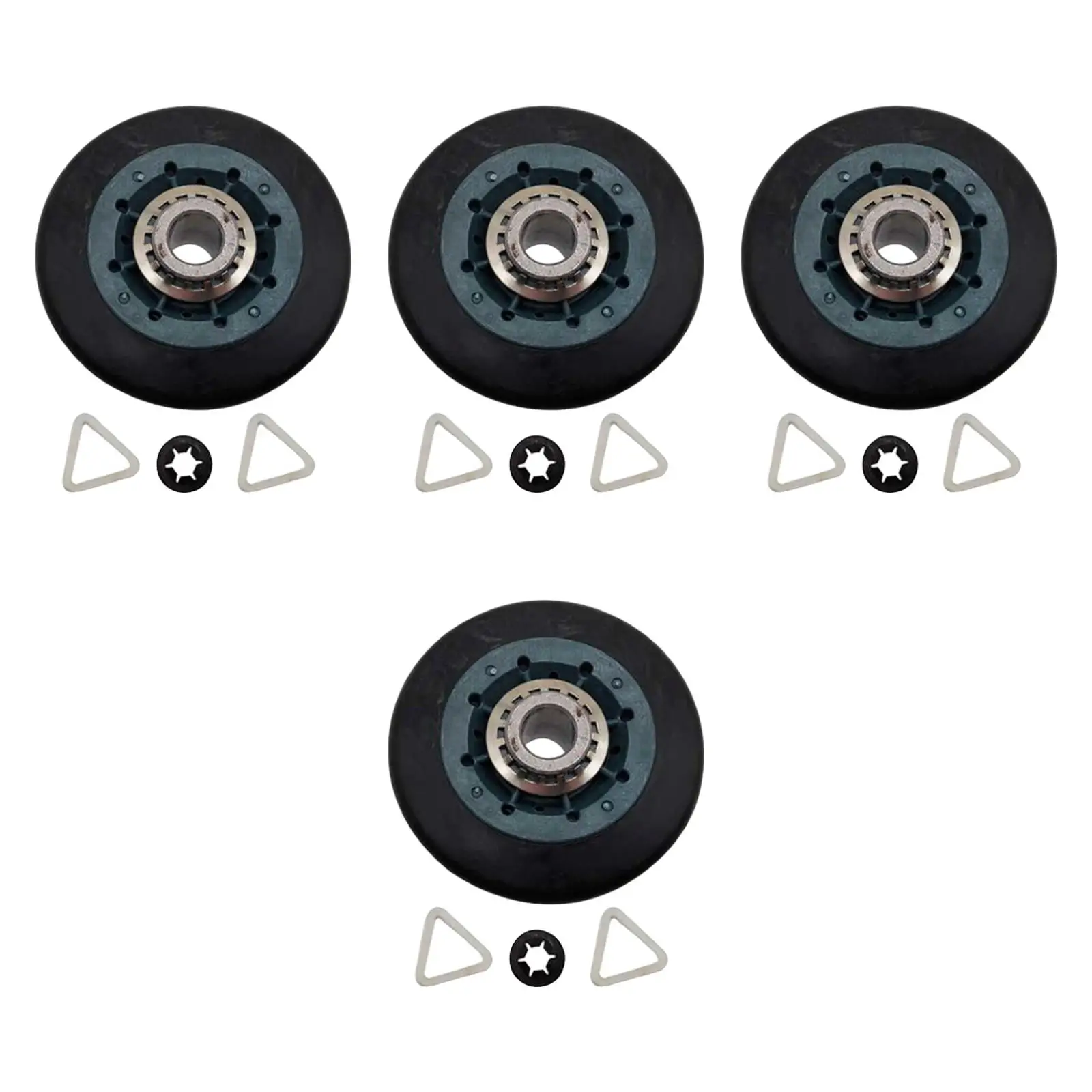 

4x Dryer Drum Support Rollers Wheels Replace Household Appliance Accessories