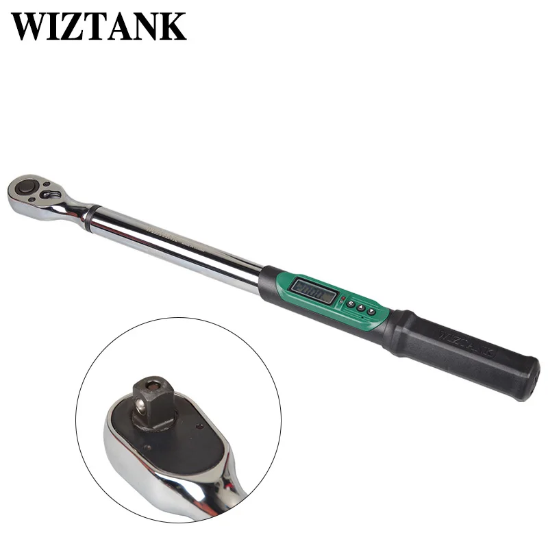 WIZTANK Digital Torque Wrench ET Reversible Quick Release Ratchet Spanner 1/4 3/8 1/2 Inch, 1.5-410Nm Bike Car Repair Tool