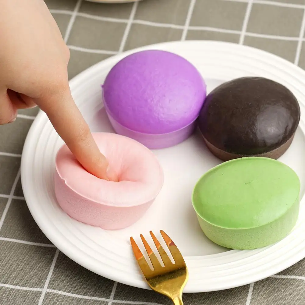 Super Soft Purple Sweet Potato Kneading Fun Custard Bun Sticky Color Little Cake Slow Rebound Pinch Decompression Toys