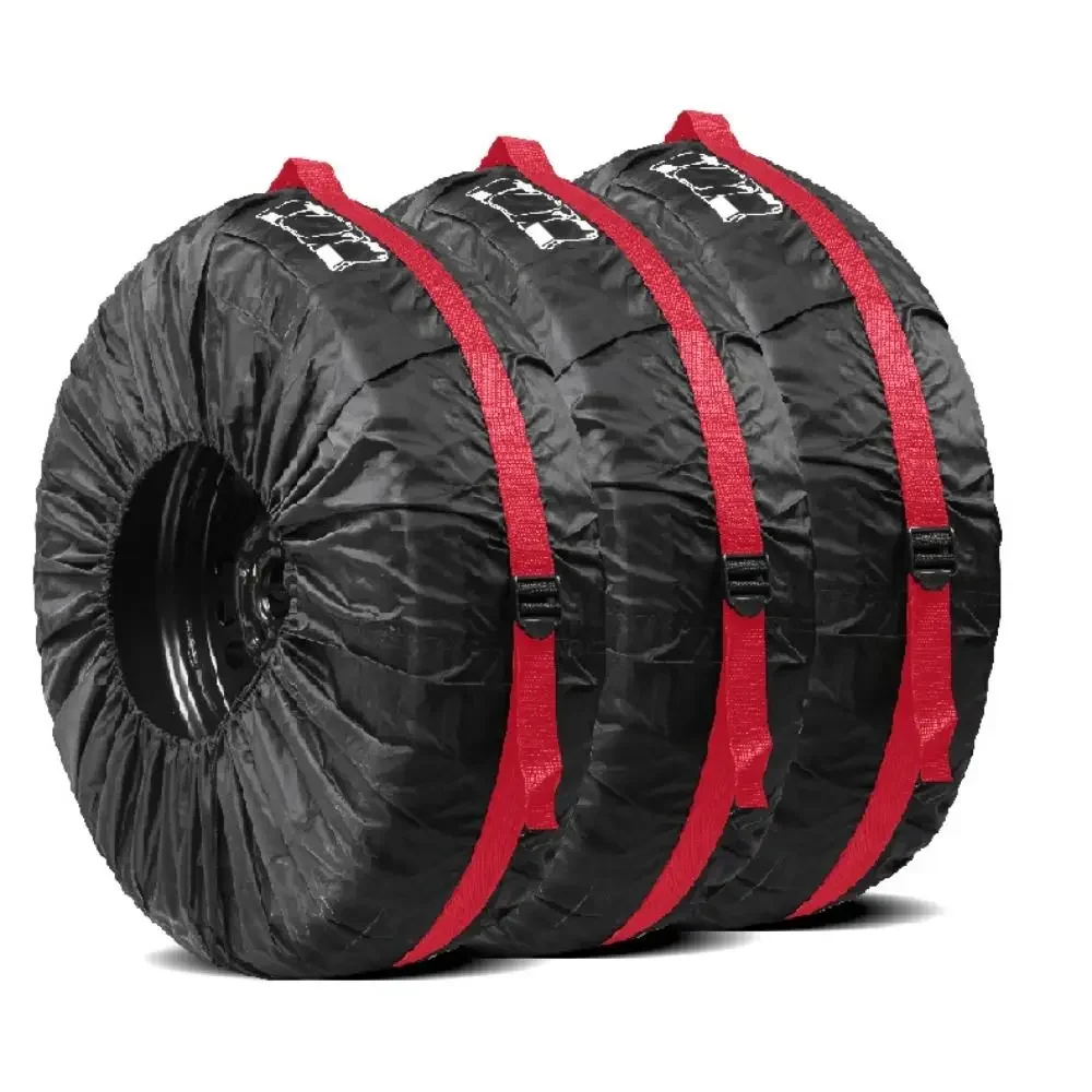

Waterproof Car Spare Tire Cover Polyester Protect Storage Bag Dust-proof Sunscreen Auto Wheel Tyre Protector Styling Accessories