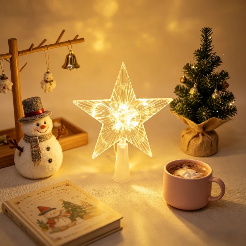 Luz Decorativa Brillante Trans - Star Tree Topper reseña y precio