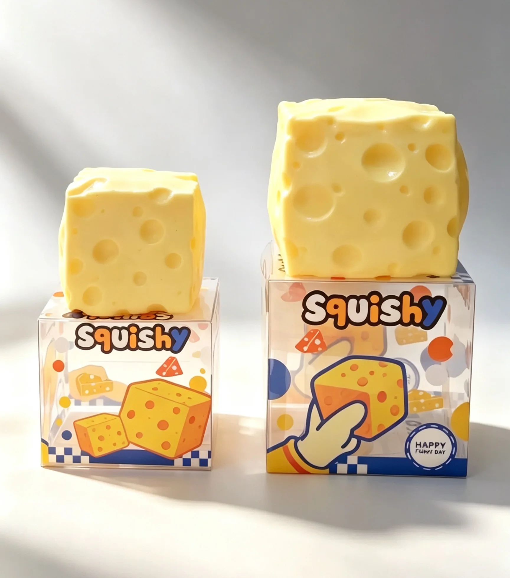 Vaseline Cheese Squishy Toy, Soft Squeeze Stress Relief Fidget Toy image 4