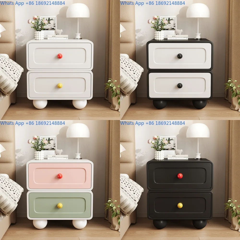 

Minimalist Design 2025 New Arrival Creative Nightstand Cartoon Storage Bedroom Side Cabinet
