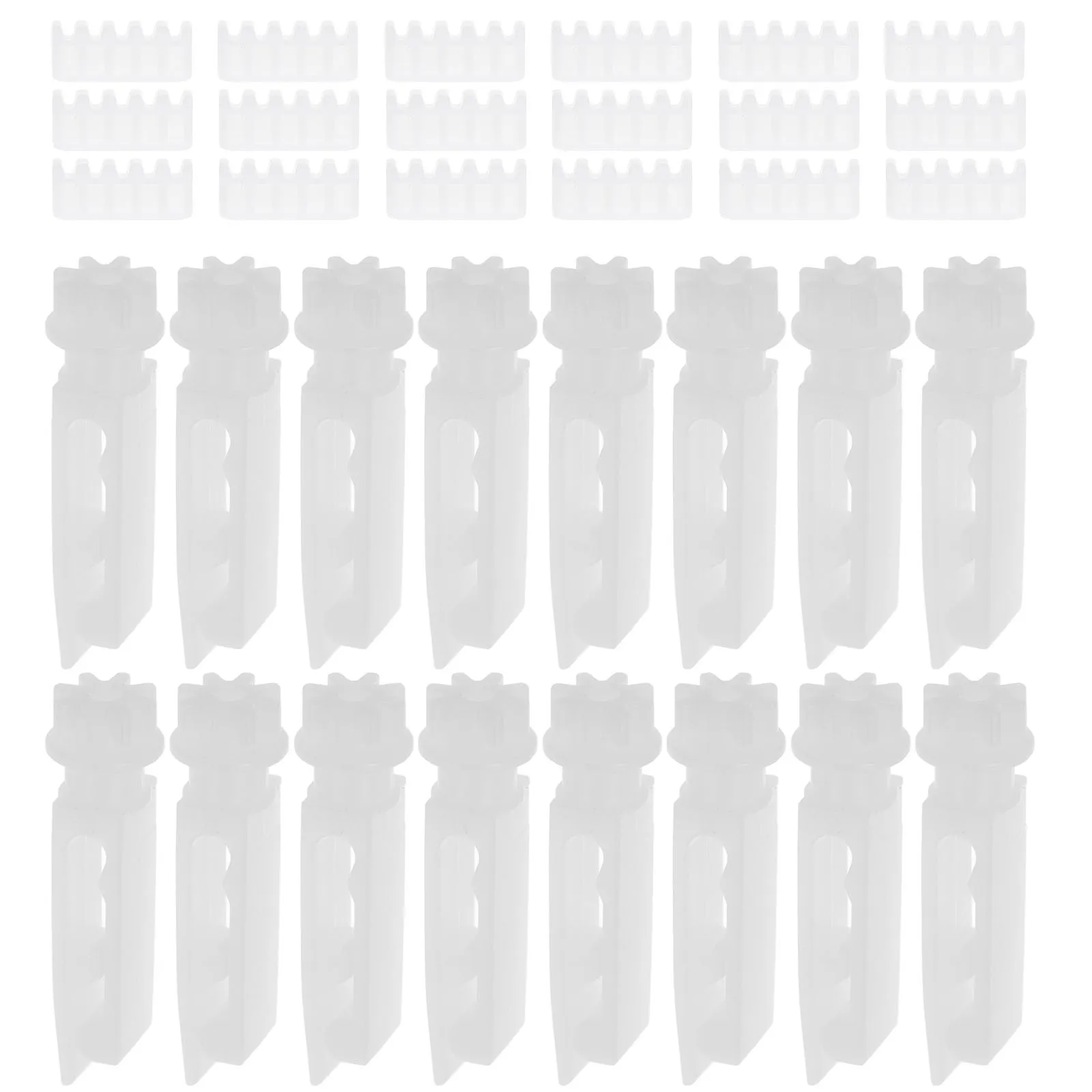 

1Set Plastic Blinds Pulley Hooks Smooth Quiet Operation Elegant Window Treatment Accessories Plastic Curtain Hooks