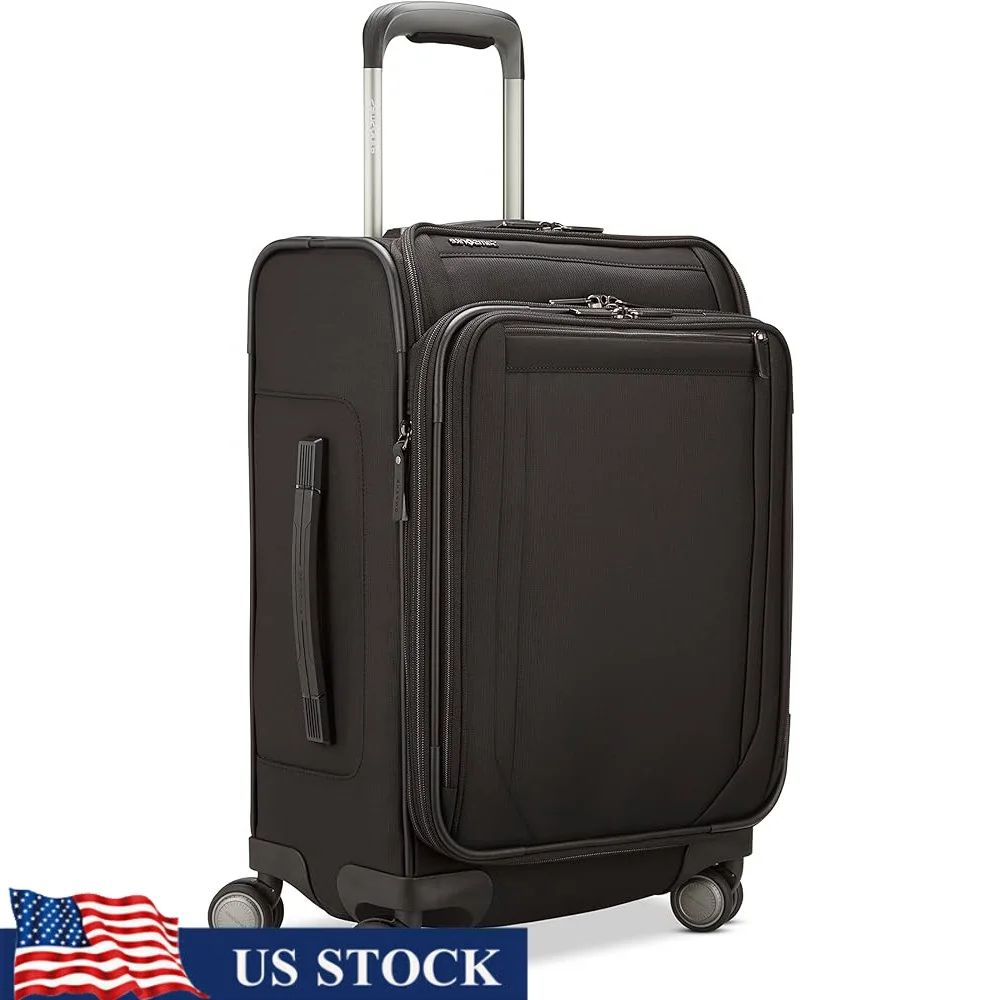 

Expandable Luggage with Spinner Wheels Softside Carry On Recyclex Material TruTrac GT REV Wheels RightHeight Handle FlexPack
