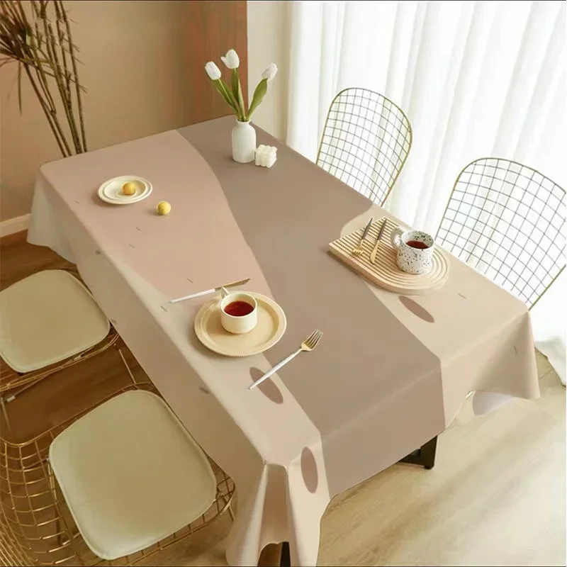 Nordic Geometry Rectangle Tablecloths Holiday Party Decorations Reusable Waterproof Table Covers for Kitchen Table Decor