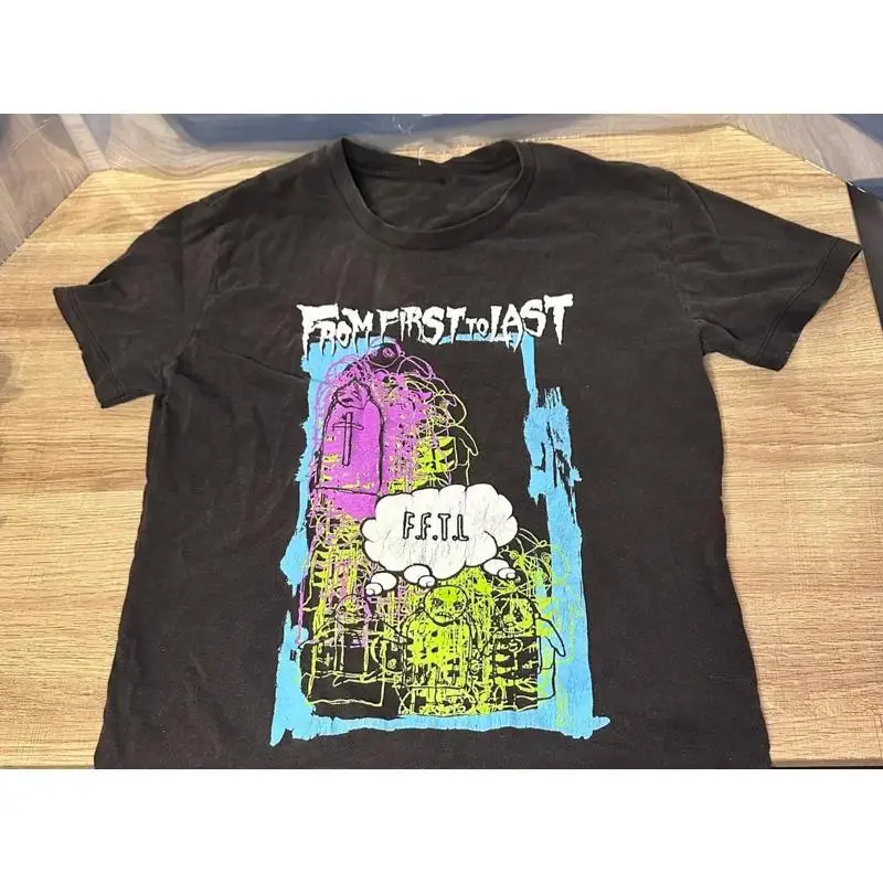 New Trend From First To Last 100_ Cotton Black Size S 4Xl T Shirt Su101