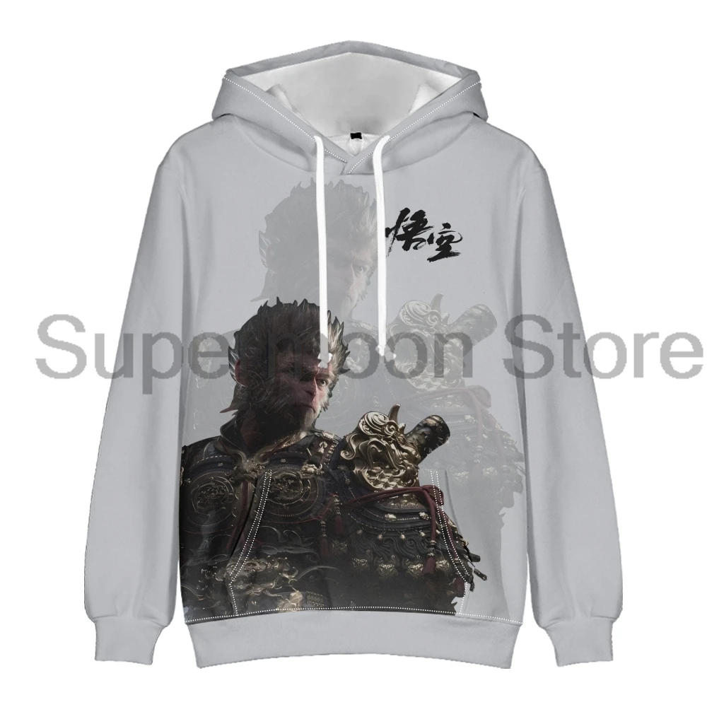 Black Myth Wukong Hoodie 2024 Hot Game Merch Long Sleeve Streetwear Women Men Hooded Sweatshirt 3D Clothes