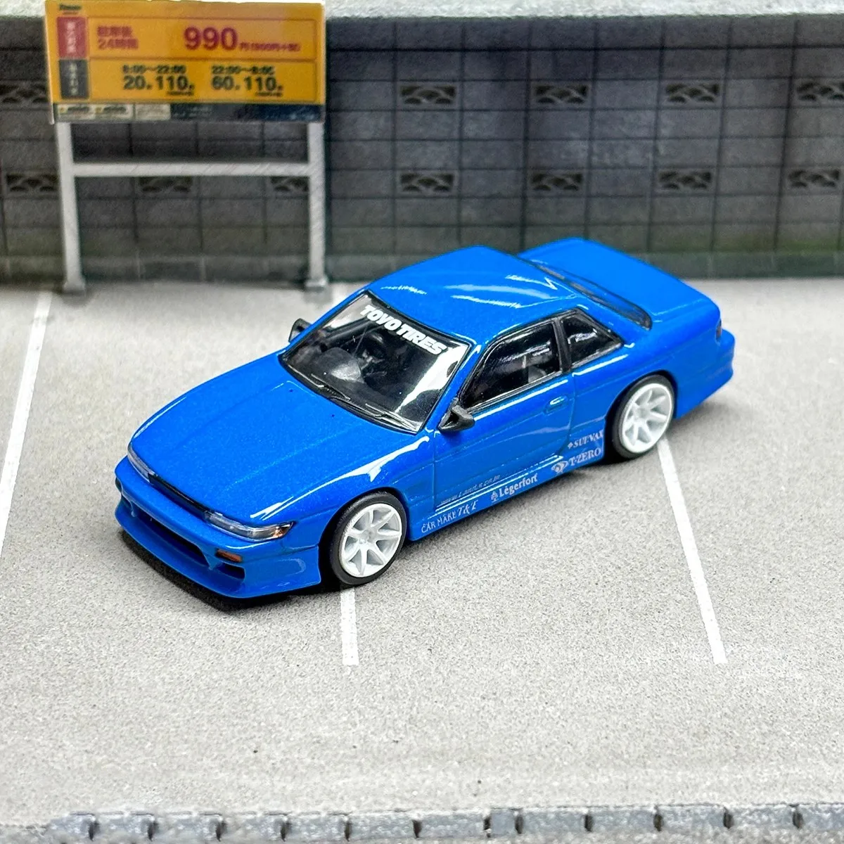 

TIME MICRO&Tarmac Works 1:64 VERTEX Silvia S13 Alloy car model limited edition Gift