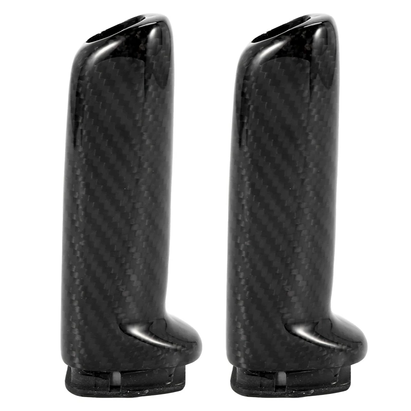 2X For Bmw E46 E90 E92 E60 E39 F30 F34 F10 F20 Accessories Universal Carbon Fiber Car Handbrake Grips Cover Interior