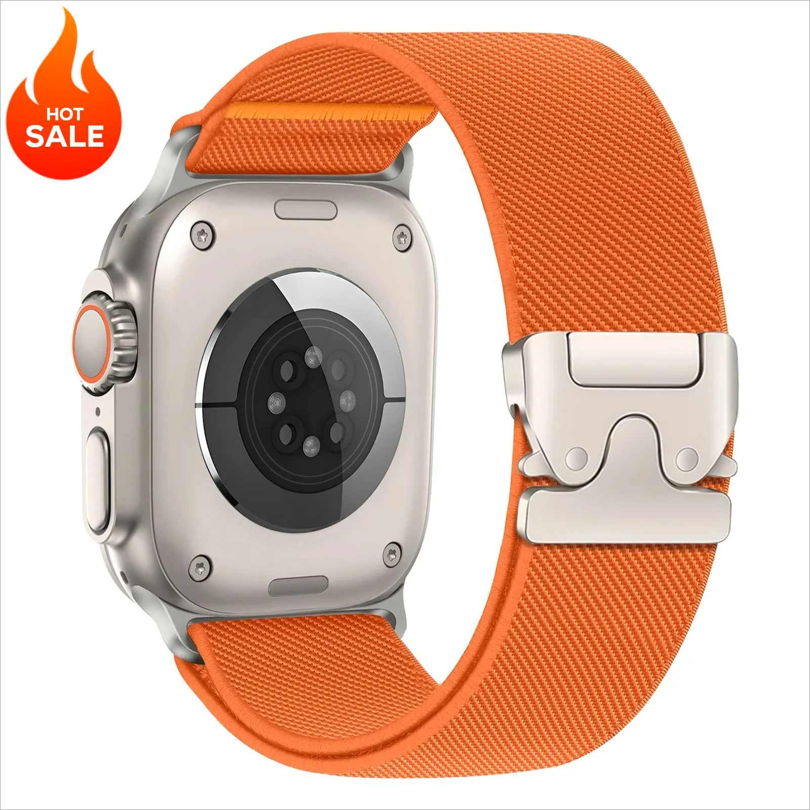 Fallschirm-Nylonarmband für Apple Watch Band 46mm Ultra 3 2 49mm 44mm 42mm 40mm 45mm 41mm Armband IWatch Series 11 10 9 8 7 6 SE