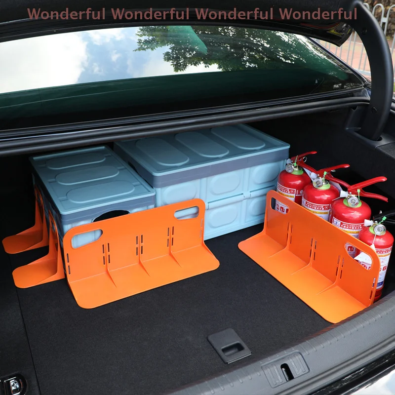 

One Piece Car Trunk Organizer Rack with Multifunctional Use, Auto Luggage Stand Box, Anti-shake Fence Storage Holder