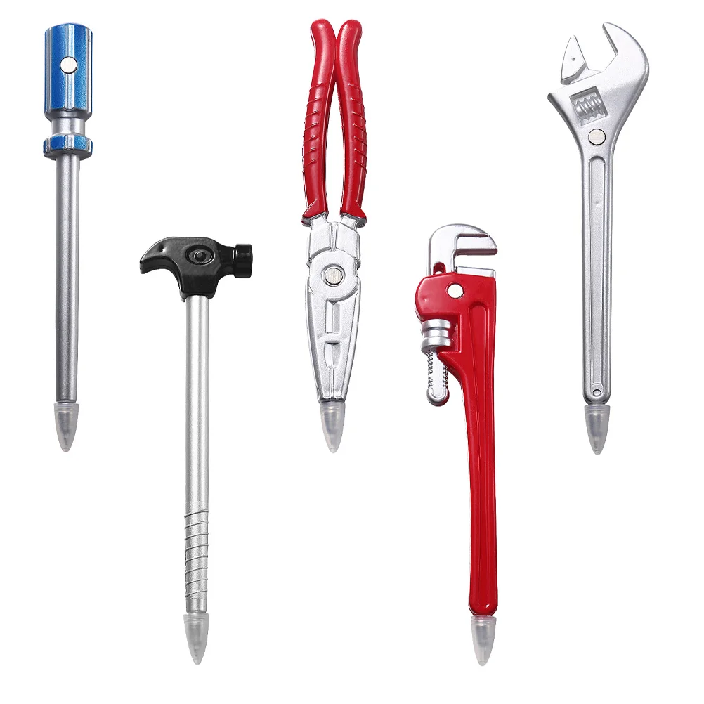 5 Pcs Hardware Tool Pen Bulk Pens Hard-ware Tools Designed Ballpoint School Supplies Gift Miss