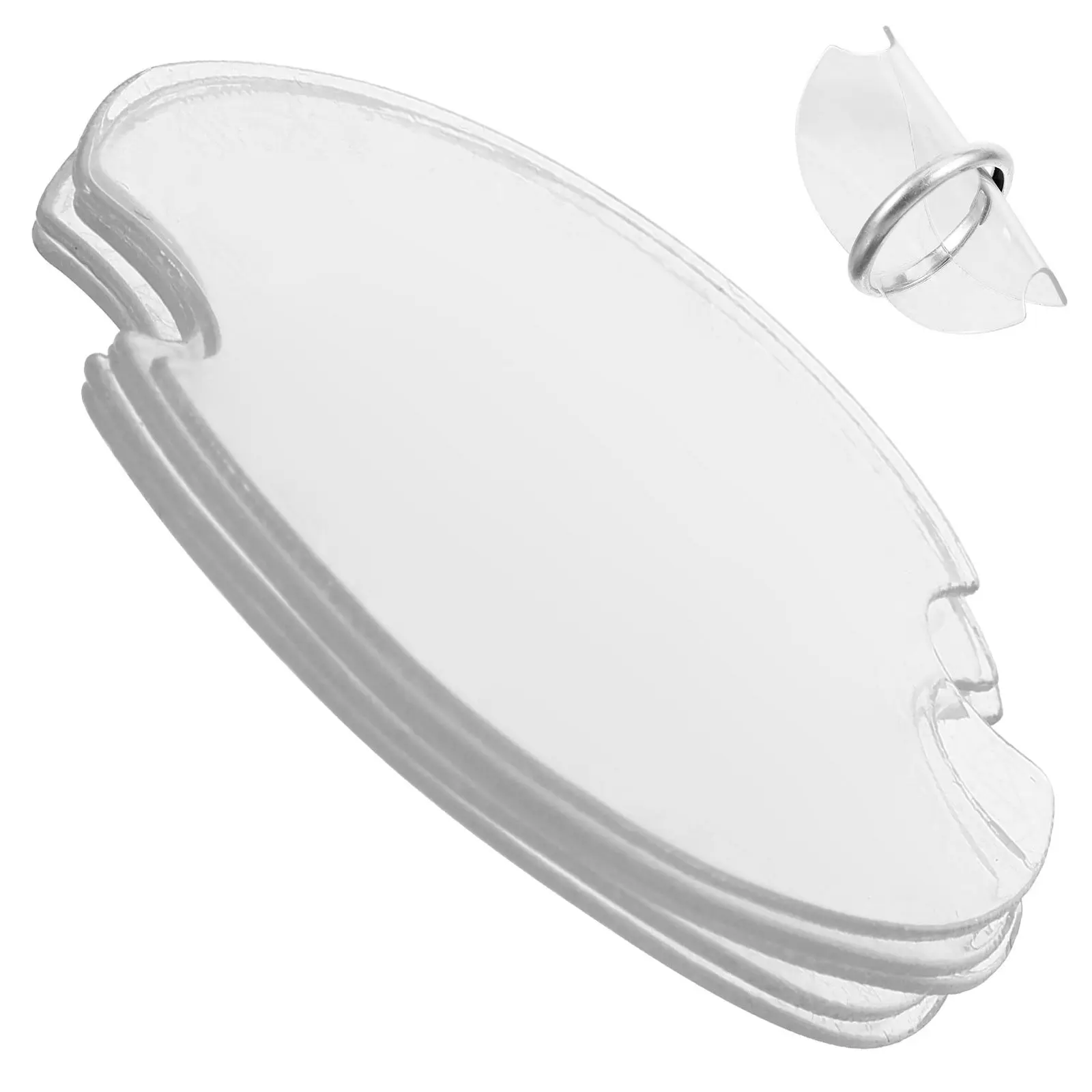 

100Pcs Ring Display Insert Cards Clear Plastic Round Jewelry Display Holder Stand for Rings Earrings Necklaces Jewelry Organizer