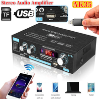 AK35 800W Home Digital Amplifiers Audio 110-240V Bass Audio Power bluetooth Amplifier Hifi FM Auto Music Subwoofer Speakers