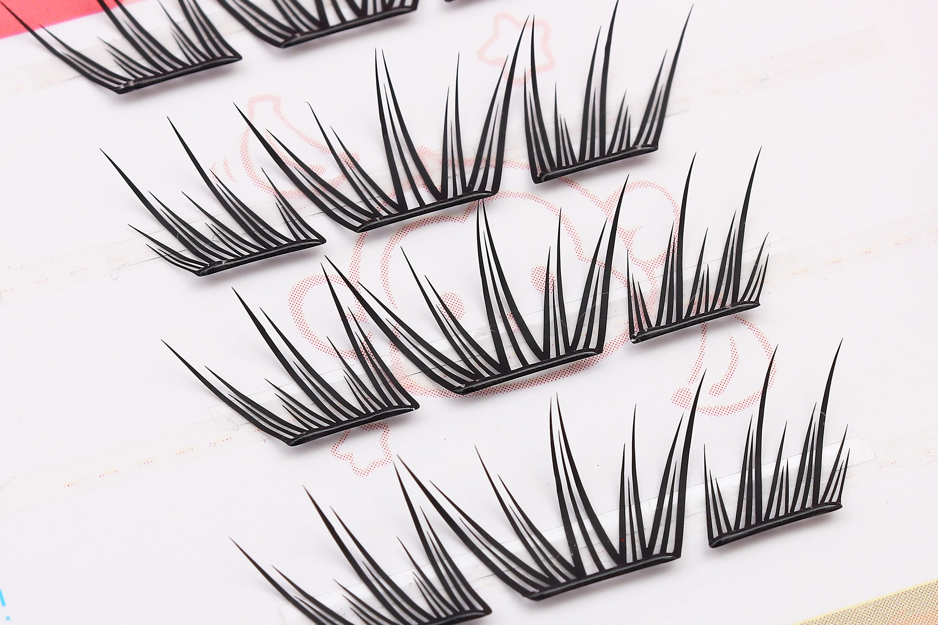 DINGSEN 1 Set Premium Kleberfreie Manga-Wimpern, Weiche, Flauschige Einzelwimpern für DIY Natürliche Wimpernverlängerung – Detail 16