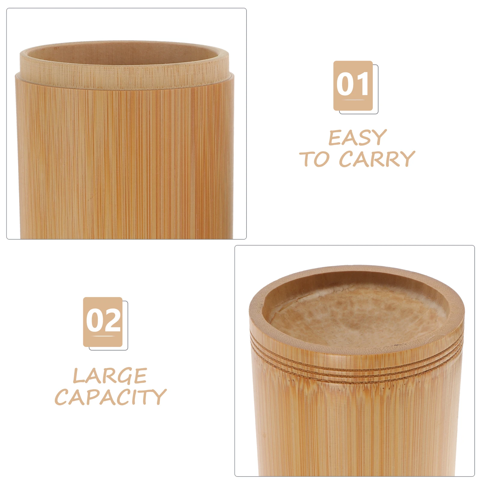 

Tea Storage Tank Loose Bamboo Sealed Can Canisters for Airtight Jar Travel Containers Jars with Lids