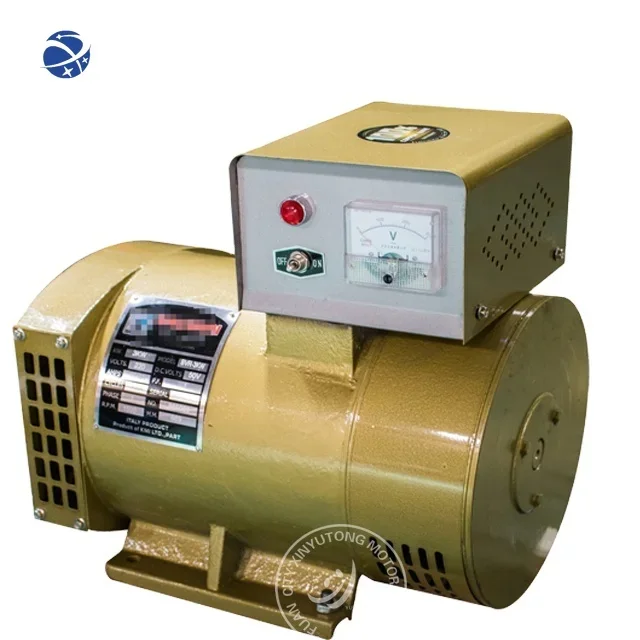 YUNYI Cheap price  brush ST STC Series Single-phase  three phase  low rpm alternator 230v 400V 3kw electric generator head dynam