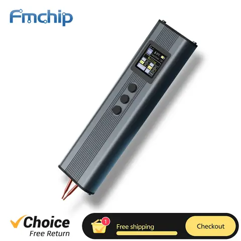 FMchip FS01 배터리 스폿 용접기, 2200mAh, 1.33 인치 TFT 컬러 스크린, 11 전력 레벨 휴대용 핸드 홀드 용접기, Soldador
