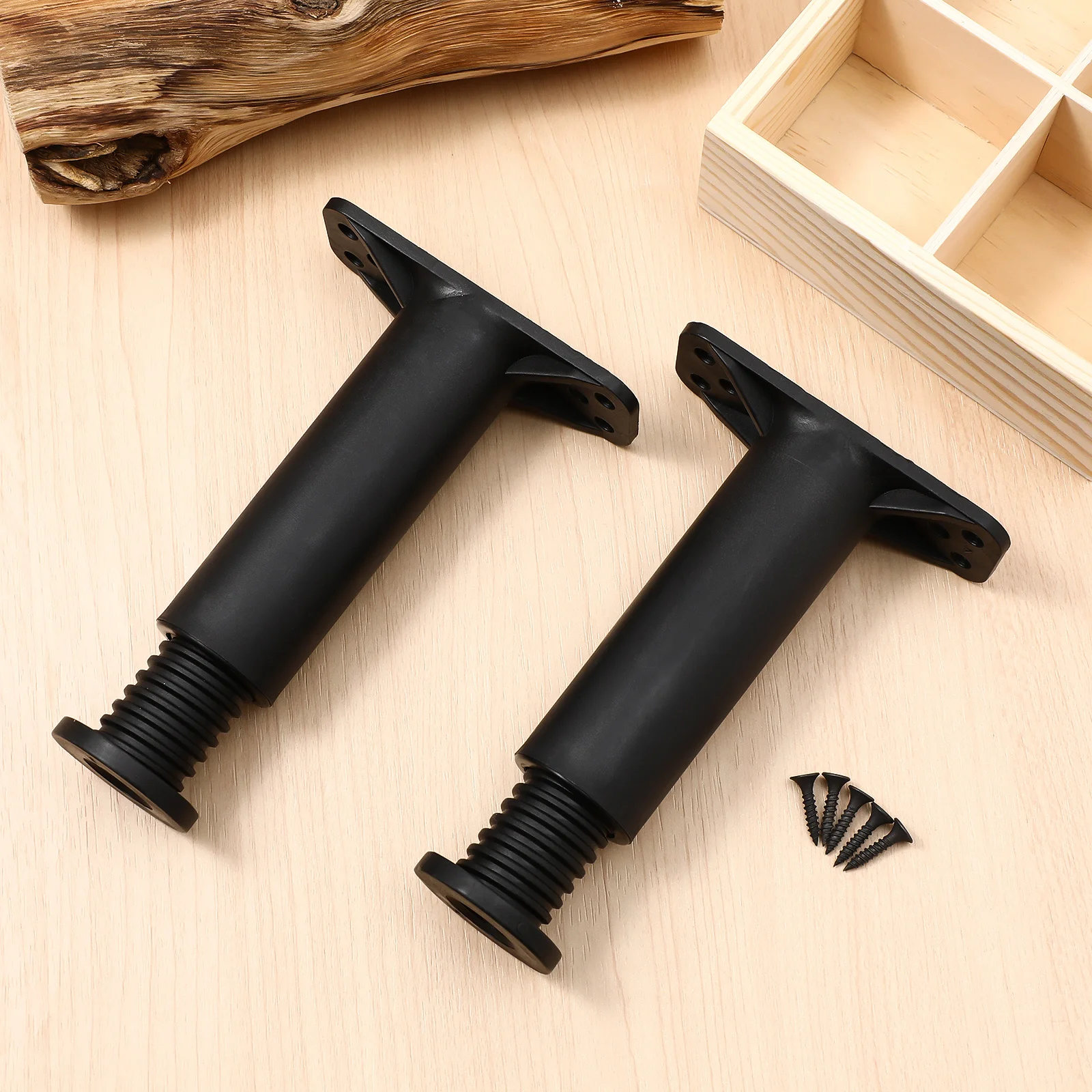 

2Pcs Bed Frame Center Support Adjustable Range 5.11 to 8.66in Durable Safe Practical Smooth Surface Long Service Life