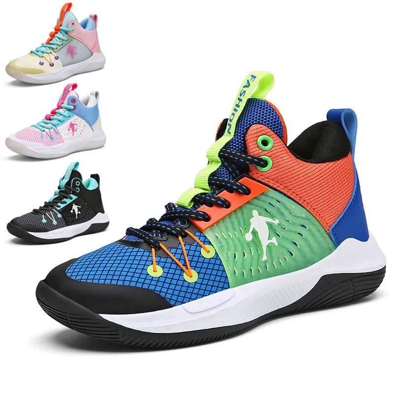 

Children's Basketball Breathable Mesh Surface Summer Sports Actual Combat Cement Floor Training Shoes