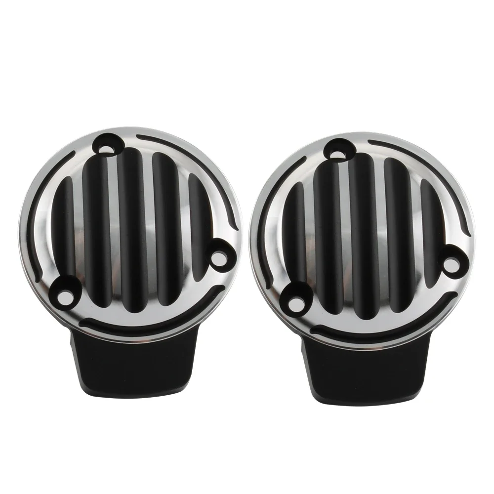 For Triumph Bonneville Bobber Black Ribbed Throttle Body Covers Kit T120 Speedmaster Thruxton 1200 R 2016-2024