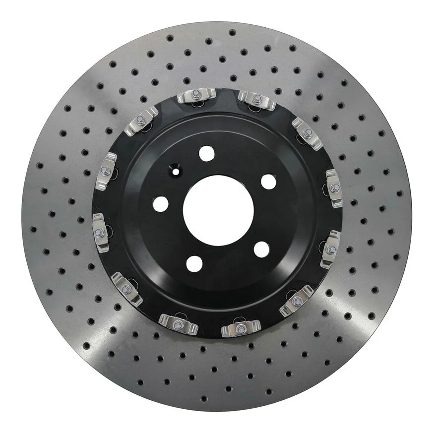 

390*36Mm OE 4G0615301E 2 Piece Wheel Floating Brake Disc For A udi Rs6 C7 2016