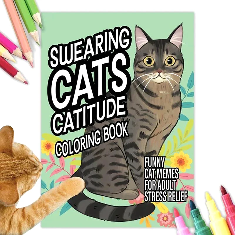 Funny Coloring Book Creative Cats Coloring Book Handmade Coloring Drawing Coloring Books Vivid Cats Design Coloring Book