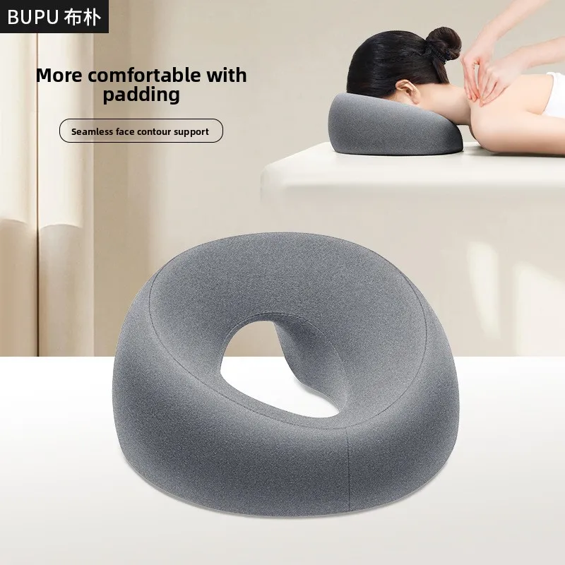 Ergonomics Lying Down Pillow Memory Foam Breathable Head Rest Support Pillow Body Massage Face Rest Pillow for Beauty Salon