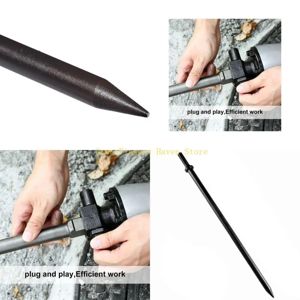 F68D Alloy Steel Demolition For Air Hammer Concrete Removal 3/4Inch Width