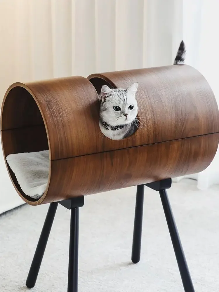 Cat nest cat climbing frame integrated four seasons universal cat house villa luxury small apartment pet bed removable