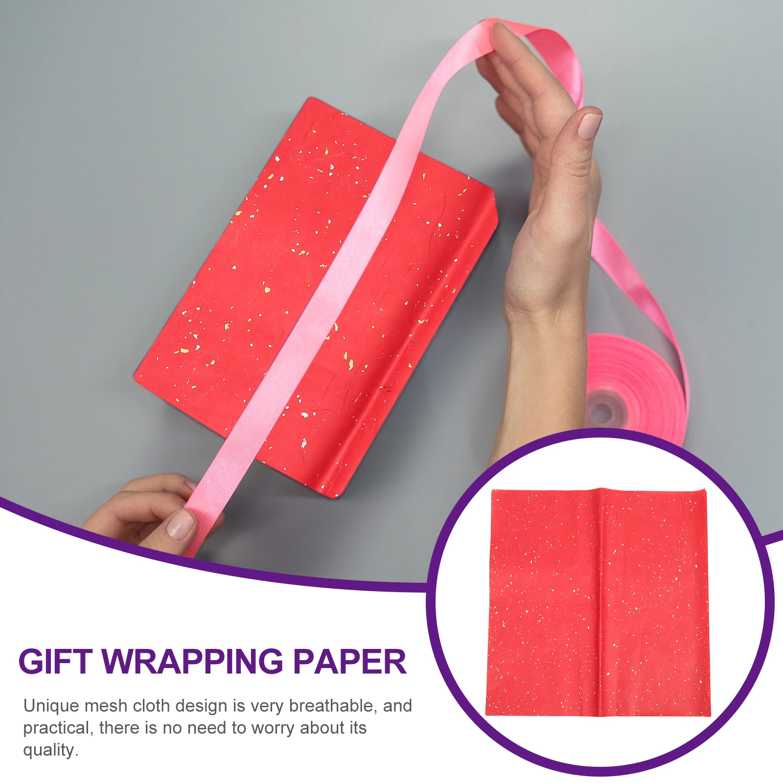 10 أوراق من ورق تغليف الهدايا، غلاف زهور فريد من نوعه، سطح أملس مثالي لورق تغليف الزهور لحفلات أعياد الميلاد