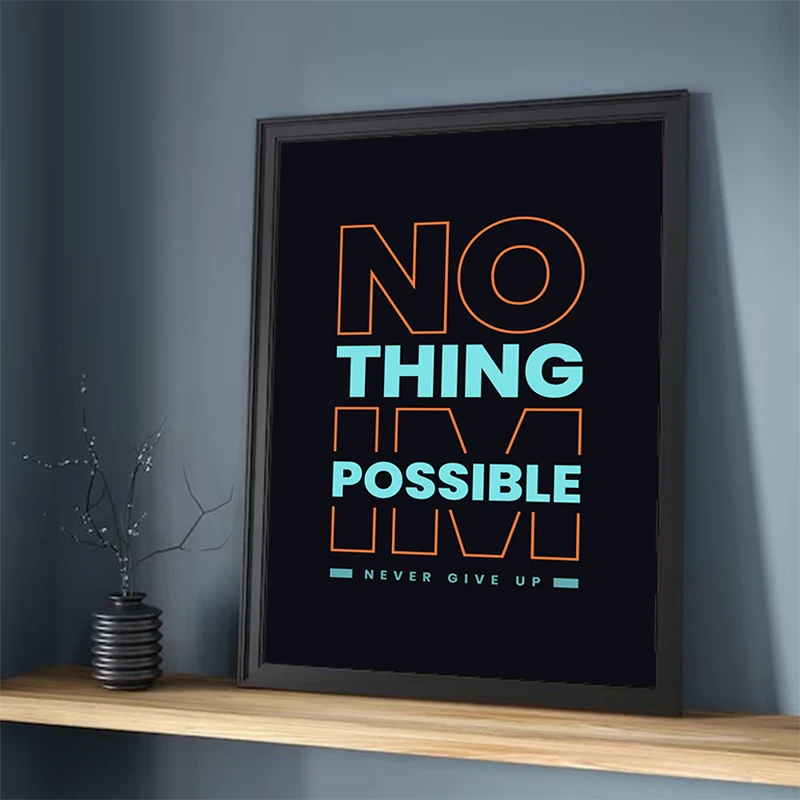 

Motivational Quotes Black Minimalist Poster Wall Posters Room Decor Art Print Bedroom Decoration Interior Paintings Vintage Home
