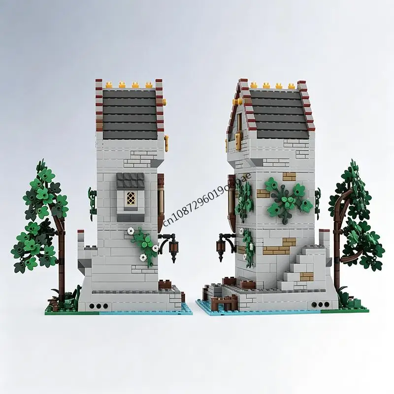 937pcs MOC European Medieval Street View Navigators' Guild ModelDIY creative ideas Retro Assembly Puzzle Birthday christmas Gift