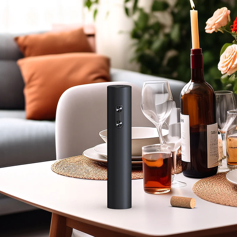 Creative Dry battery Electric Wine Bottle Opener With Stylish and Minimalist Circular Buttons, Compact and Exquisite. ﻿