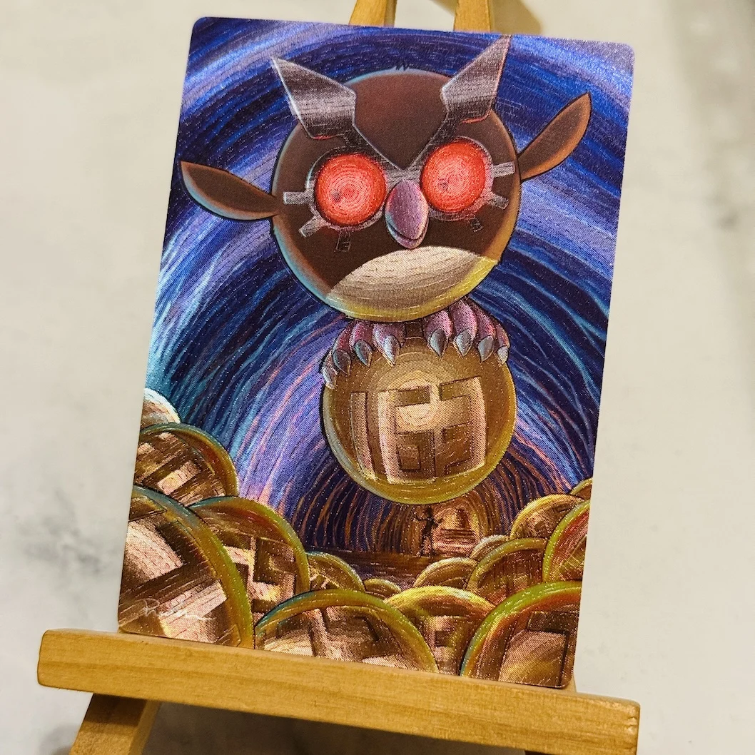 9 Pz/set Ptcg Hoothoot Noctowl Teddiursa Texture Flash Card Gioco Classico Anime Collezione di Carta Regalo Giocattolo