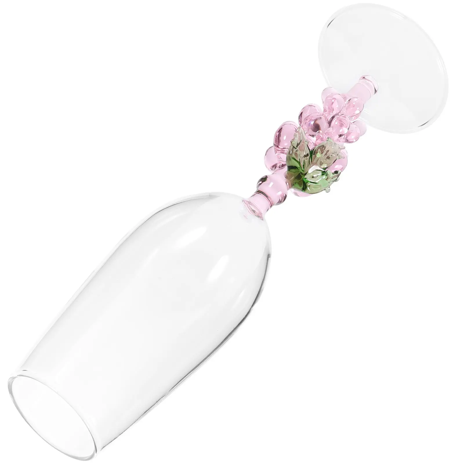 

Grape Glass Wine Flute Decorative High Foot Cup Lightweight Portable Bar Ktv Restaurant Use 120ml Glass Goblet